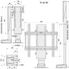 MECANISMO ELEVADOR TV ELÉCTRICO 32-50" CON MANDO