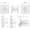 KIT CIERRE 85x85 PUERTA CORREDERA INOX 4250