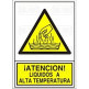 SEÑAL 360 ADHESIVA 148x105 "¡ATENCIÓN! LÍQUIDOS A ALTA TEMPERATURA"