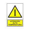 SEÑAL 376 ADHESIVA 148x105 "¡ATENCIÓN! ALTA TEMPERATURA"