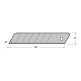 CUCHILLA P/CUTTER 25mm (10und) TAJIMA MOD.LCB-65.