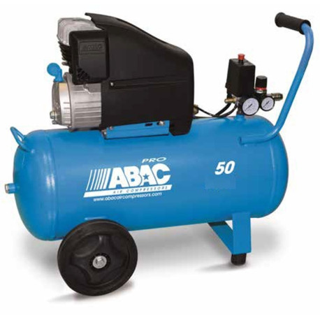 COMPRESOR ABAC 2,5HP 50L MONTECARLO L25 USO MEDIO 1 PISTON