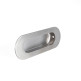TIRADOR UÑERO PUERTA CORREDERA 120x40 INOX MATE