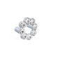 POMO ZAMAK CRISTAL MODELO SINATRA ø50mm CROMO