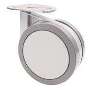 RUEDA 100mm LIBRE PLACA GRIS/ALUMINI