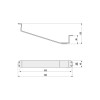 PATA METALICA URBE L326 A40 H125 CROMO