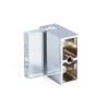 POMO ZAMAK CRISTAL GLASS 1A L30 CROMO CRISTAL OPTICO TEMPLADO.