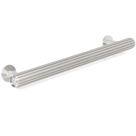 TIRADOR ALUMINIO RILLE C160 L190 EFECTO INOX