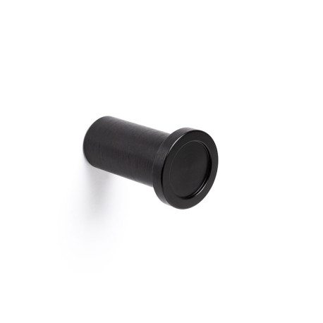 PERCHA ROUND d28 NEGRO CEPILLADO