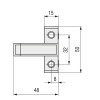 SOPORTE ADAPTADOR GRIS P/PUSH MAGNETICO