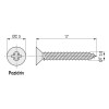 TORNILLO ROSCA MADERA POZIDRIV BICROMATADO