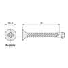 TORNILLO ROSCA MADERA POZIDRIV BICROMATADO