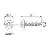 TORNILLO ROSCA MADERA CABEZA REDONDA POZIDRIV ZINCADO