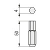 PUNTA ATORNILLAR EX 1/4 L50