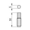 PUNTA ATORNILLAR EX 1/4 L50