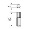 PUNTA ATORNILLAR EX 1/4 L50