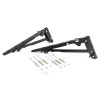 ESCUADRAS ABATIBLES GLORIA 350MM NEGRA CARGA MAX.80KG (DCHA-IZDA)