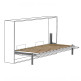 SOMIER HORIZONTAL 135x190 CON PATA BASCULANTE ACABADO GRIS