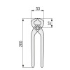 TENAZA CARPINTERO 8"-200mm PVC TIPO FRANCES