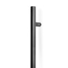 MANILLÓN INOX MODELO LAND NEGRO / EFECTO INOX - TUBULAR RECTO PARA PUERTAS DE PASO Y ENTRADA