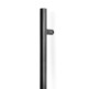 MANILLÓN INOX MODELO LAND NEGRO / EFECTO INOX - TUBULAR RECTO PARA PUERTAS DE PASO Y ENTRADA