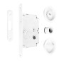 KIT CIERRE PUERTA CORREDERA RED. BLANCO  Ø56 EXTERIOR, d48 INTERIOR