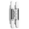 BISAGRA INVISIBLE KUBICA HYBRID K2460 CR.SAT  ACERO/ZAMAK. 60KG/2BIS. MIN.25 155X51mm.
