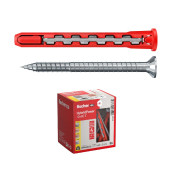 CAJA TACO CABEZA PLANA HYBRIDPOWER 10-90T(10u) FISCHER VALIDO PARA MACIZO Y HUECO